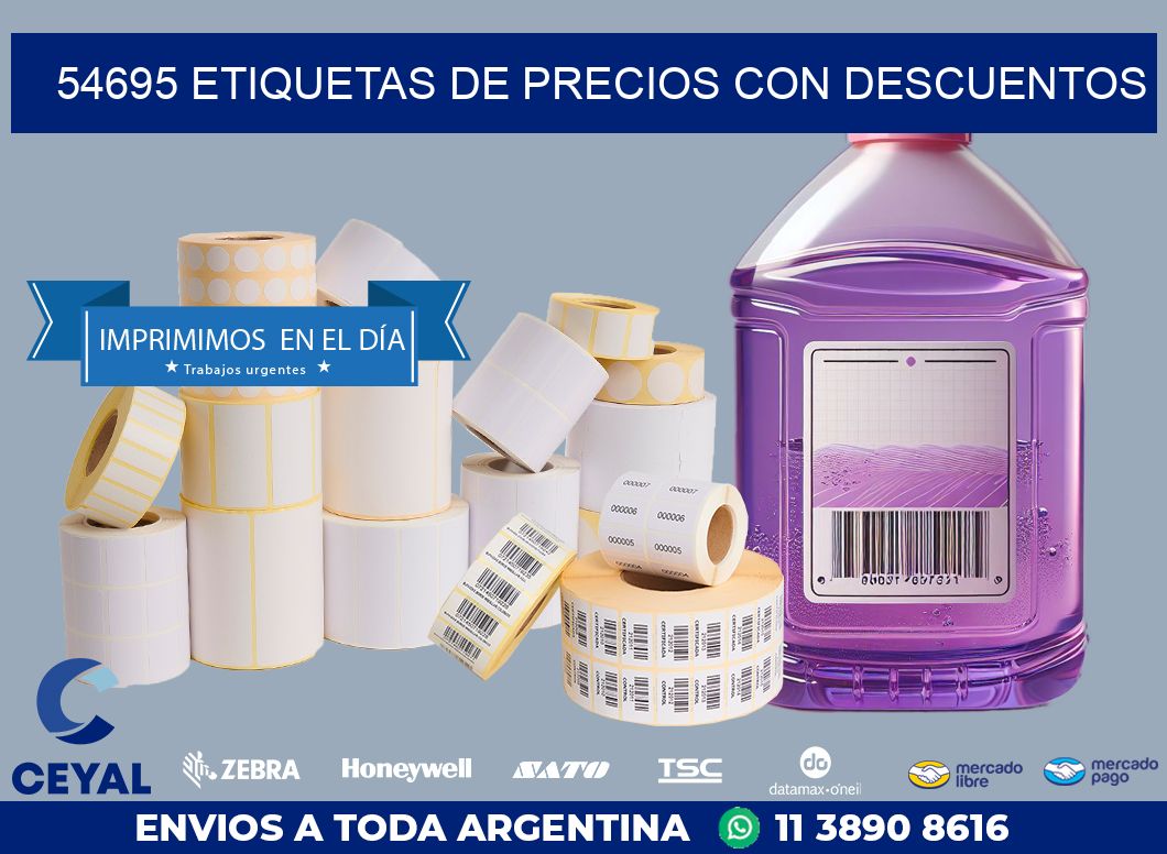 54695 ETIQUETAS DE PRECIOS CON DESCUENTOS