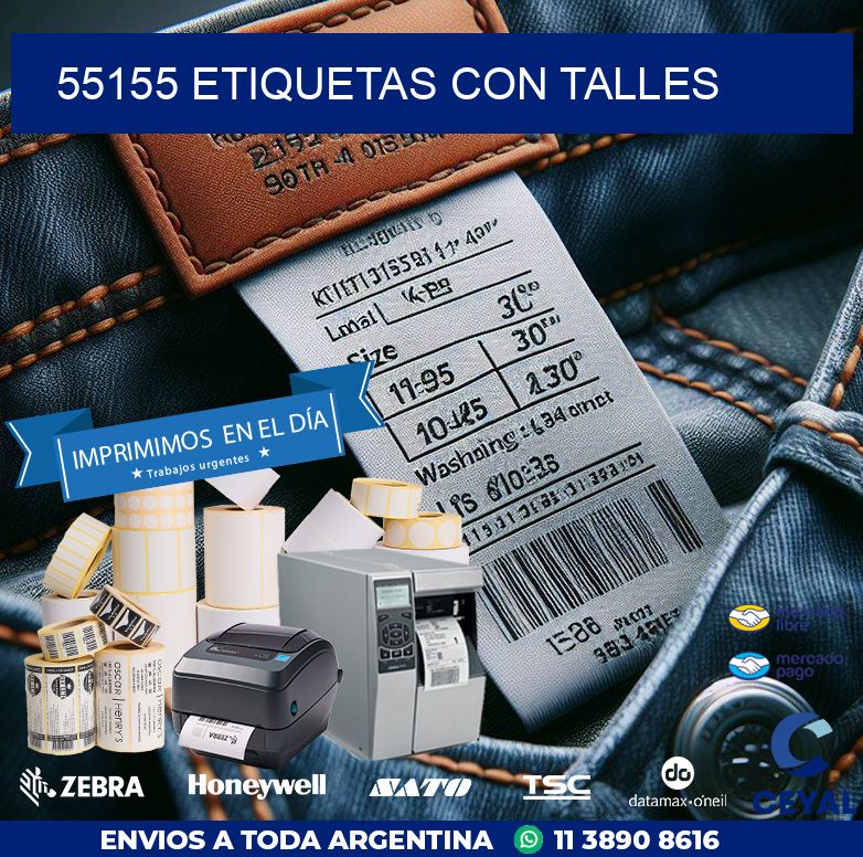55155 ETIQUETAS CON TALLES