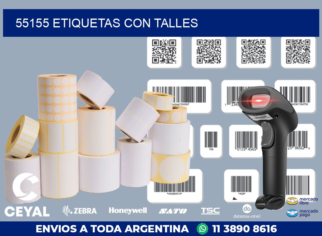 55155 ETIQUETAS CON TALLES