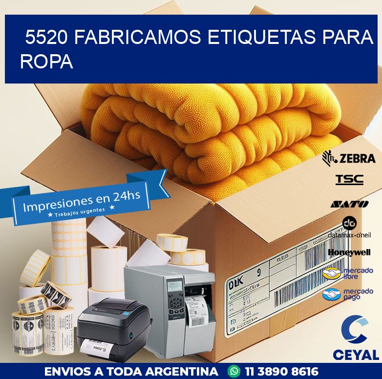 5520 FABRICAMOS ETIQUETAS PARA ROPA