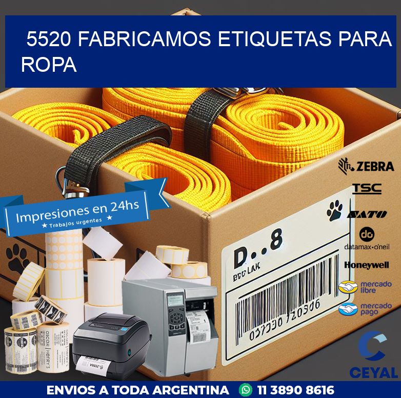 5520 FABRICAMOS ETIQUETAS PARA ROPA