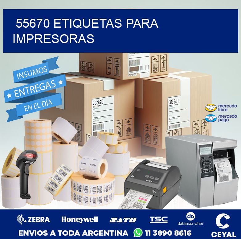 55670 ETIQUETAS PARA IMPRESORAS