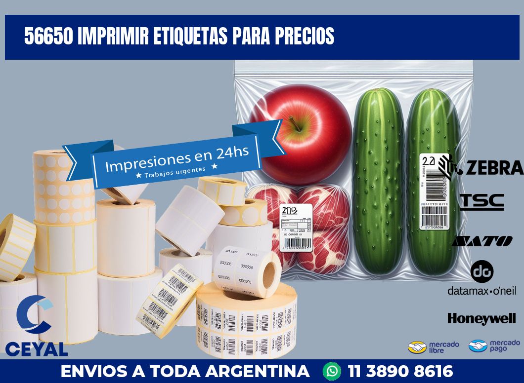 56650 IMPRIMIR ETIQUETAS PARA PRECIOS