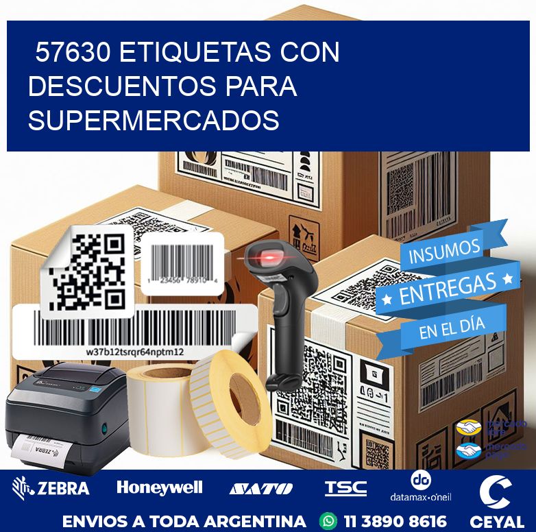 57630 ETIQUETAS CON DESCUENTOS PARA SUPERMERCADOS