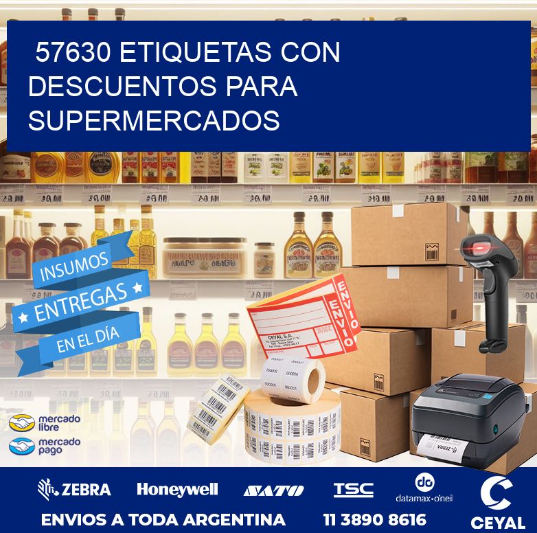 57630 ETIQUETAS CON DESCUENTOS PARA SUPERMERCADOS