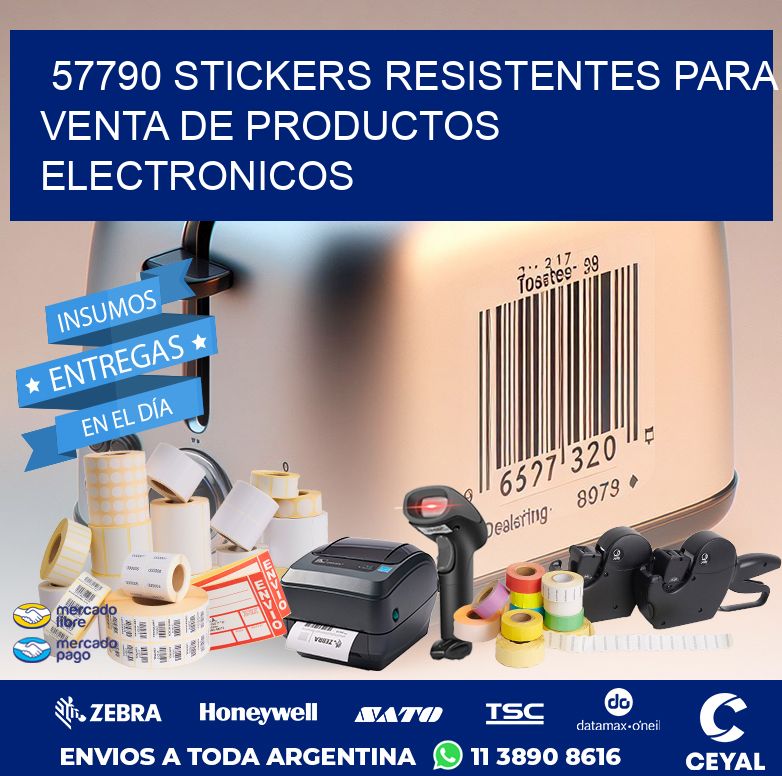57790 STICKERS RESISTENTES PARA VENTA DE PRODUCTOS ELECTRONICOS