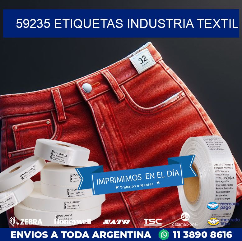 59235 ETIQUETAS INDUSTRIA TEXTIL