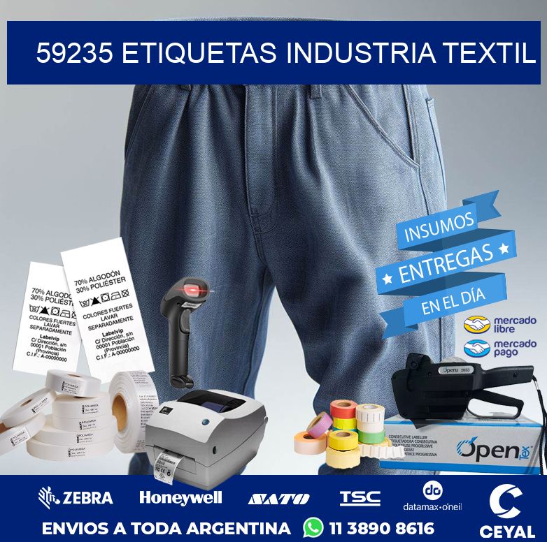 59235 ETIQUETAS INDUSTRIA TEXTIL
