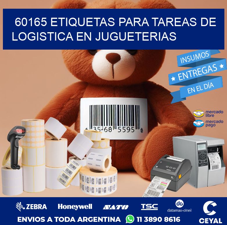 60165 ETIQUETAS PARA TAREAS DE LOGISTICA EN JUGUETERIAS