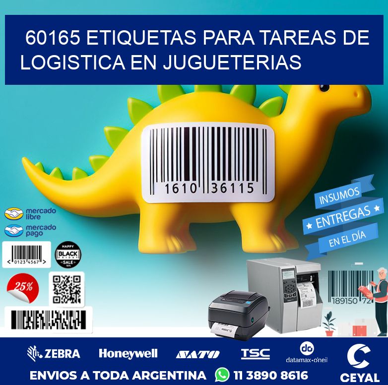 60165 ETIQUETAS PARA TAREAS DE LOGISTICA EN JUGUETERIAS
