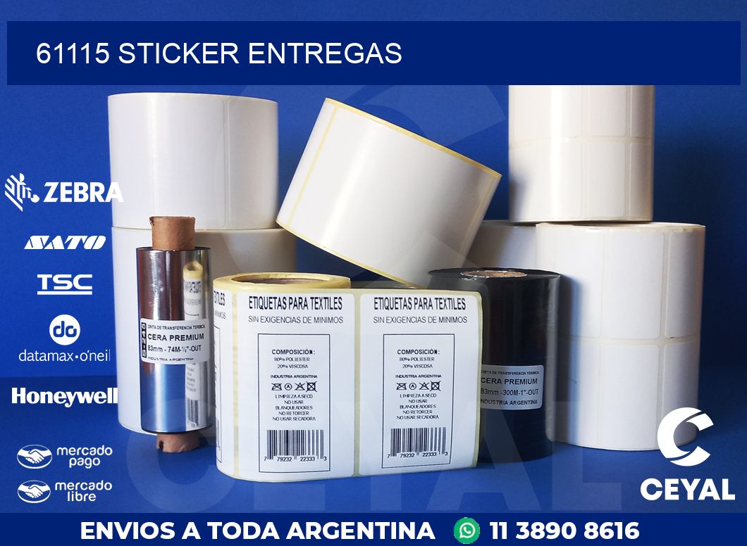 61115 STICKER ENTREGAS
