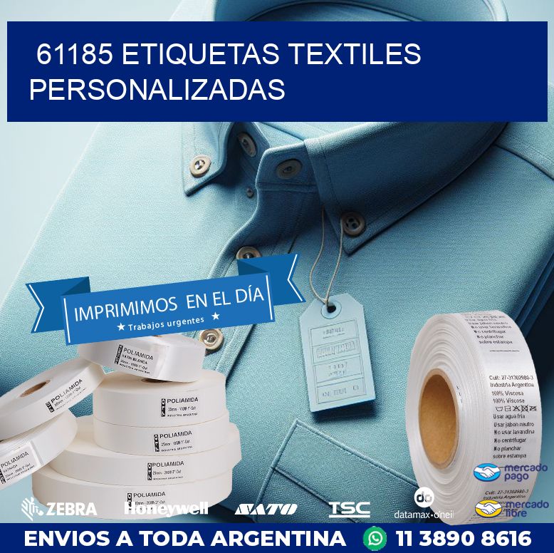 61185 ETIQUETAS TEXTILES PERSONALIZADAS