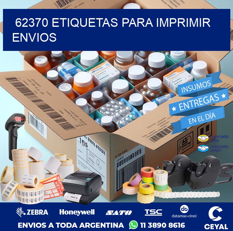 62370 ETIQUETAS PARA IMPRIMIR ENVIOS