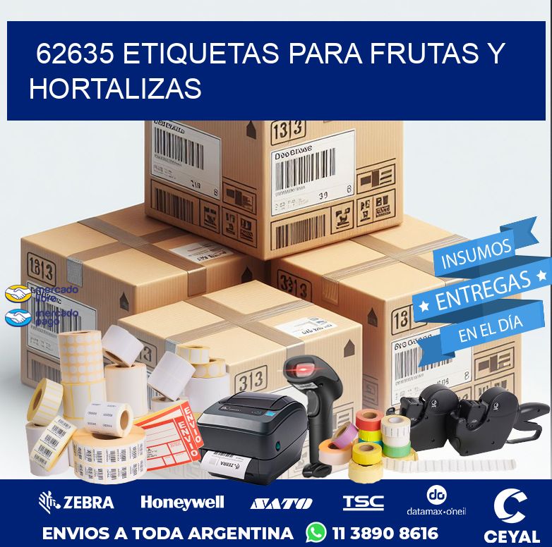 62635 ETIQUETAS PARA FRUTAS Y HORTALIZAS