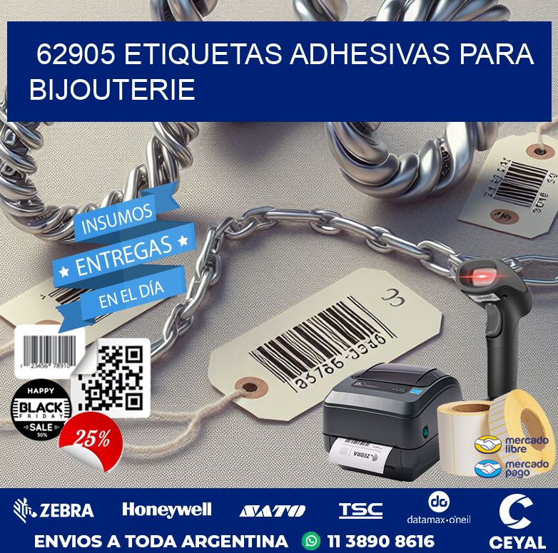 62905 ETIQUETAS ADHESIVAS PARA BIJOUTERIE