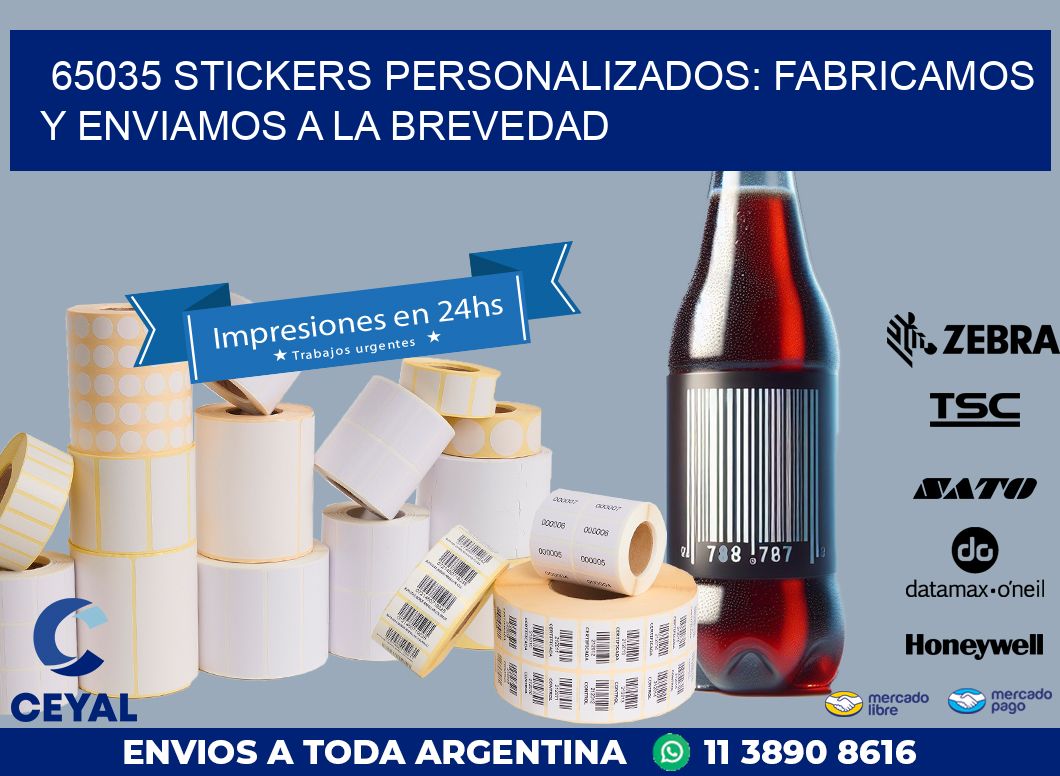 65035 STICKERS PERSONALIZADOS: FABRICAMOS Y ENVIAMOS A LA BREVEDAD