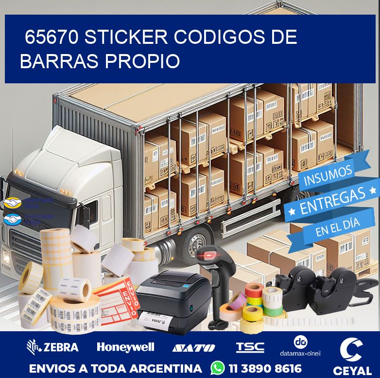 65670 STICKER CODIGOS DE BARRAS PROPIO