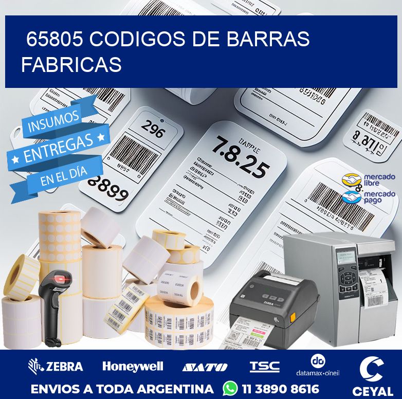 65805 CODIGOS DE BARRAS FABRICAS