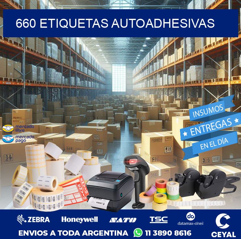 660 ETIQUETAS AUTOADHESIVAS