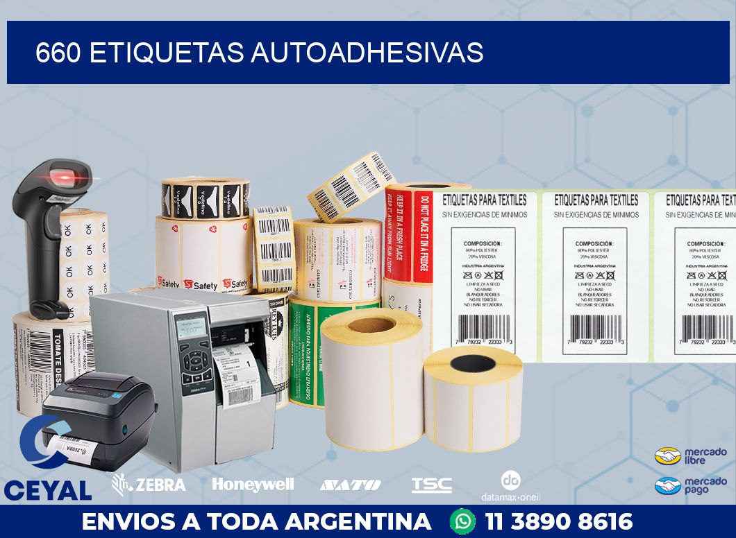 660 ETIQUETAS AUTOADHESIVAS
