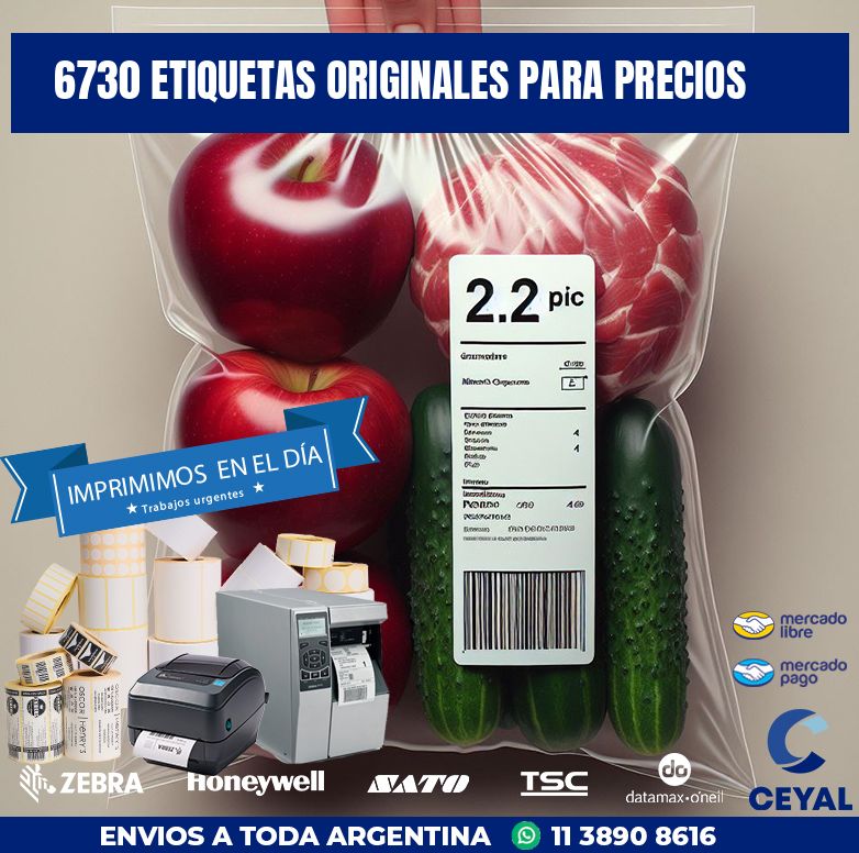 6730 ETIQUETAS ORIGINALES PARA PRECIOS