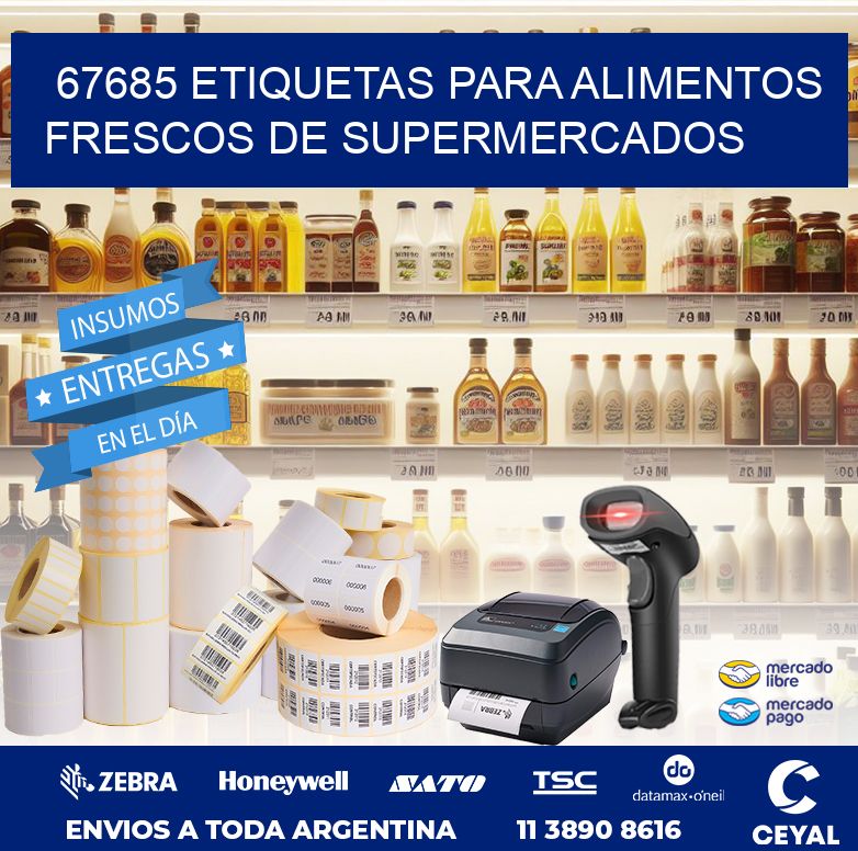 67685 ETIQUETAS PARA ALIMENTOS FRESCOS DE SUPERMERCADOS