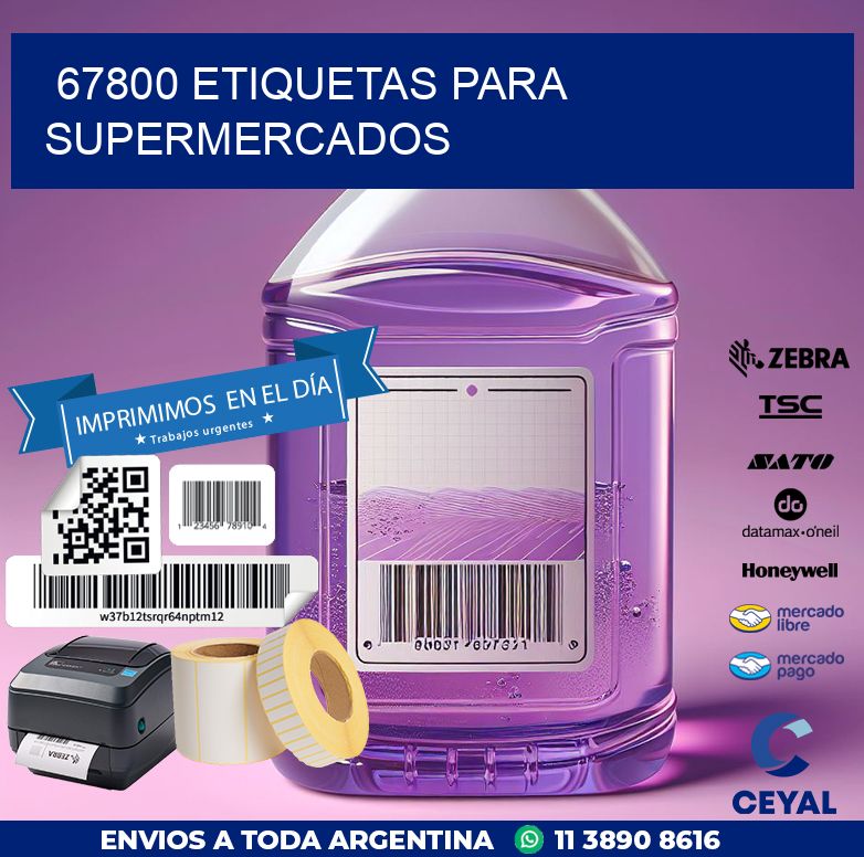 67800 ETIQUETAS PARA SUPERMERCADOS