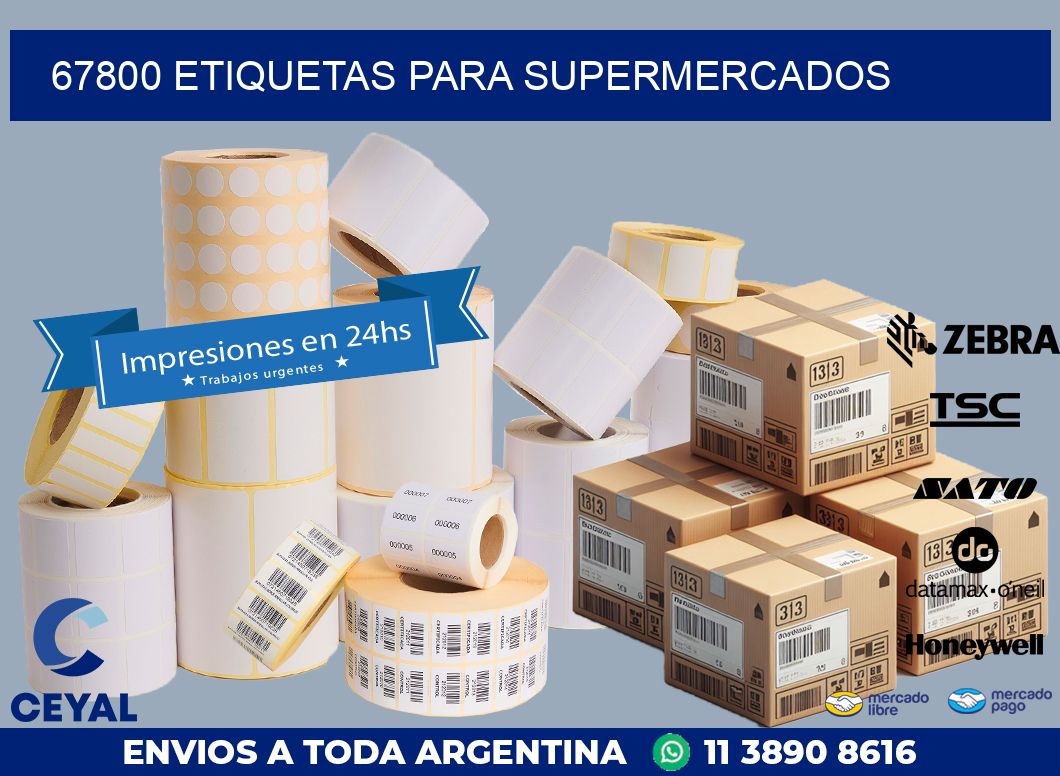 67800 ETIQUETAS PARA SUPERMERCADOS