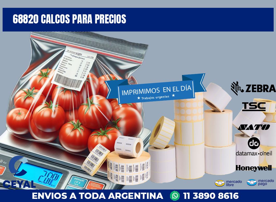 68820 CALCOS PARA PRECIOS