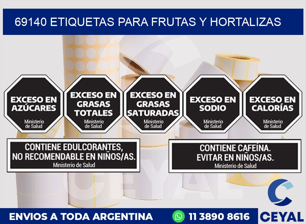 69140 ETIQUETAS PARA FRUTAS Y HORTALIZAS
