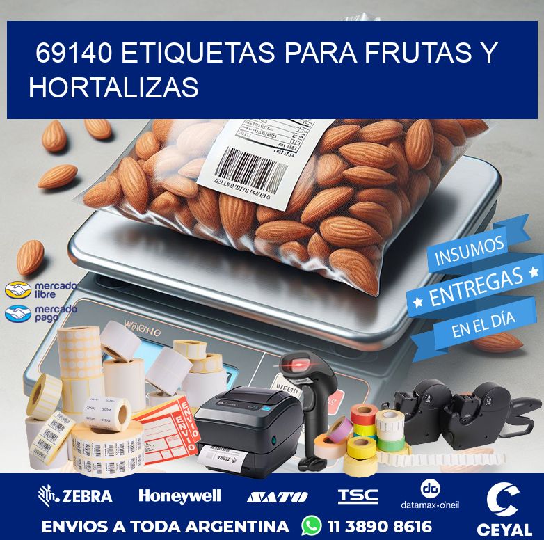 69140 ETIQUETAS PARA FRUTAS Y HORTALIZAS