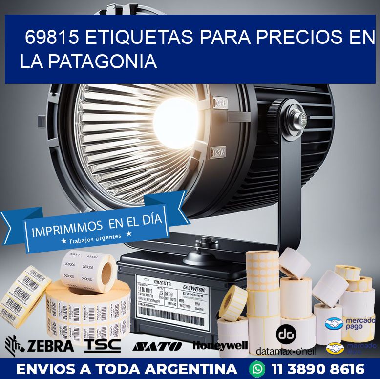 69815 ETIQUETAS PARA PRECIOS EN LA PATAGONIA