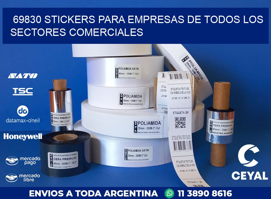69830 STICKERS PARA EMPRESAS DE TODOS LOS SECTORES COMERCIALES