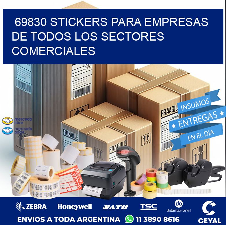 69830 STICKERS PARA EMPRESAS DE TODOS LOS SECTORES COMERCIALES
