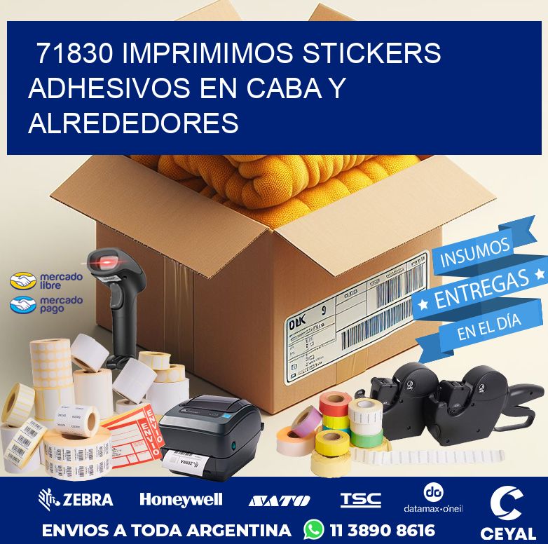 71830 IMPRIMIMOS STICKERS ADHESIVOS EN CABA Y ALREDEDORES