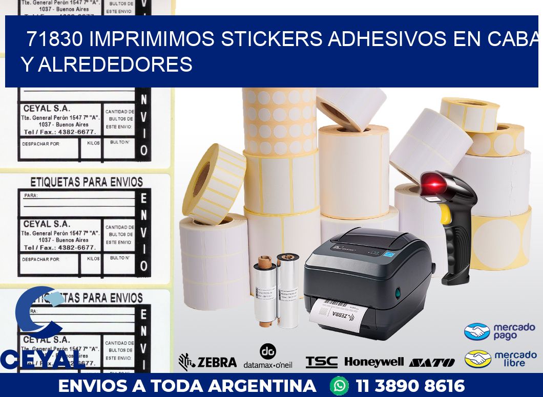 71830 IMPRIMIMOS STICKERS ADHESIVOS EN CABA Y ALREDEDORES