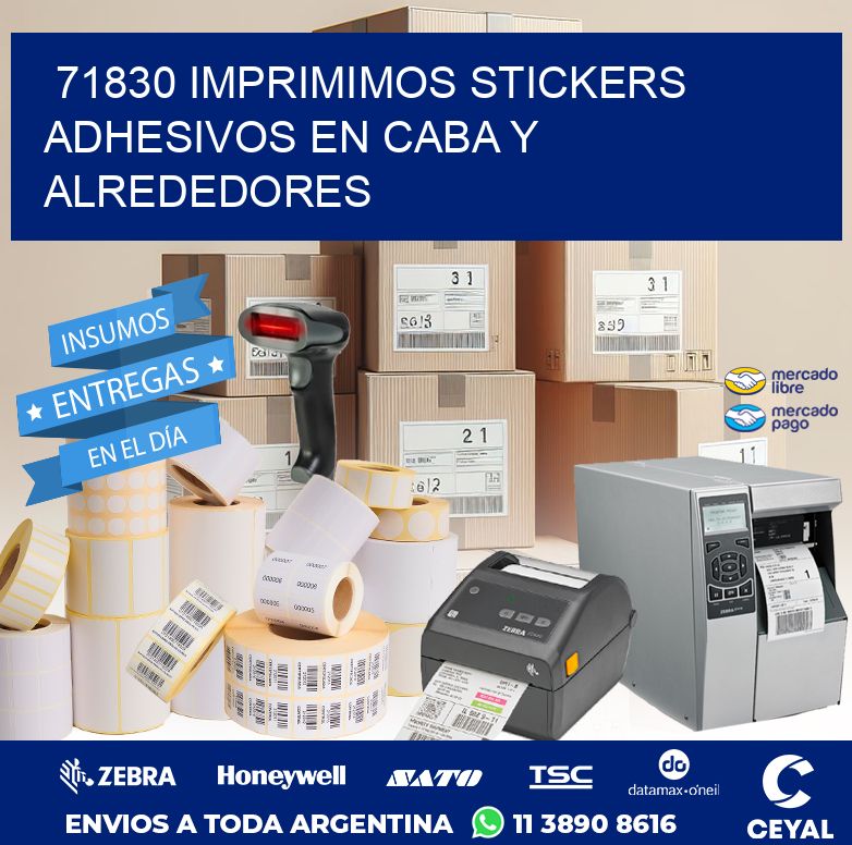 71830 IMPRIMIMOS STICKERS ADHESIVOS EN CABA Y ALREDEDORES