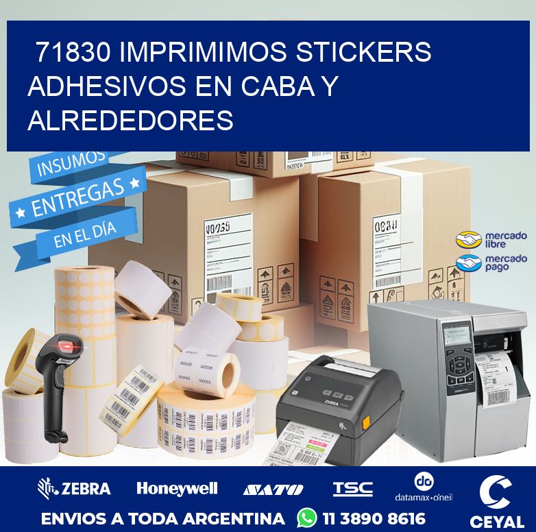 71830 IMPRIMIMOS STICKERS ADHESIVOS EN CABA Y ALREDEDORES