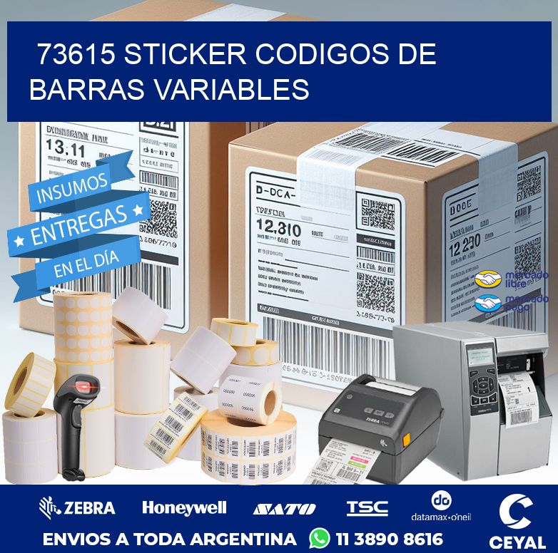 73615 STICKER CODIGOS DE BARRAS VARIABLES