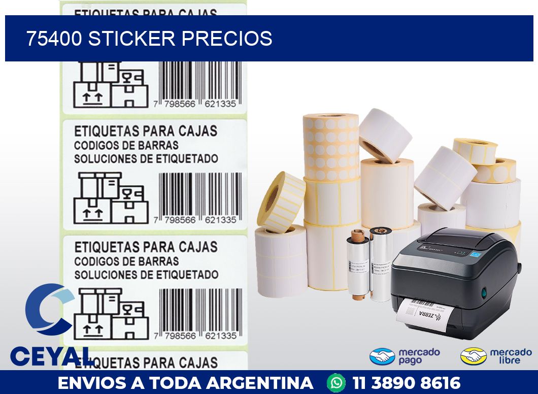 75400 STICKER PRECIOS