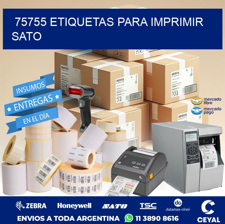 75755 ETIQUETAS PARA IMPRIMIR SATO