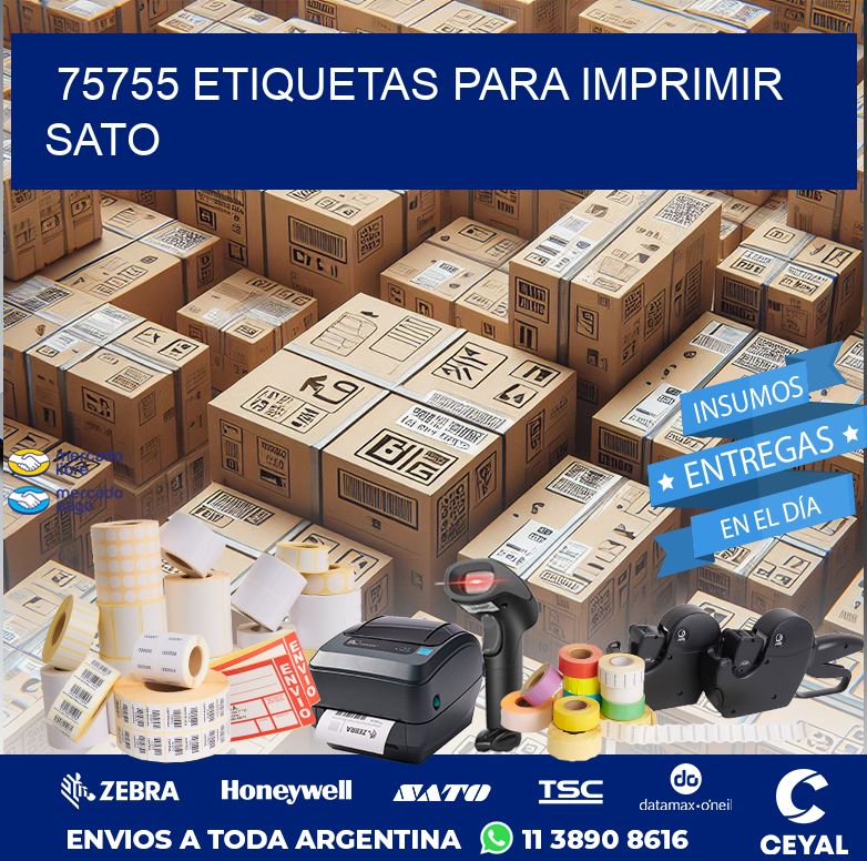 75755 ETIQUETAS PARA IMPRIMIR SATO