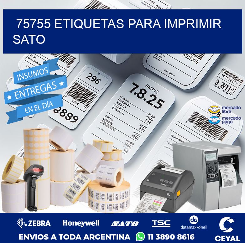 75755 ETIQUETAS PARA IMPRIMIR SATO