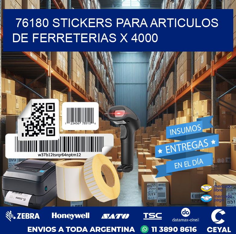 76180 STICKERS PARA ARTICULOS DE FERRETERIAS X 4000