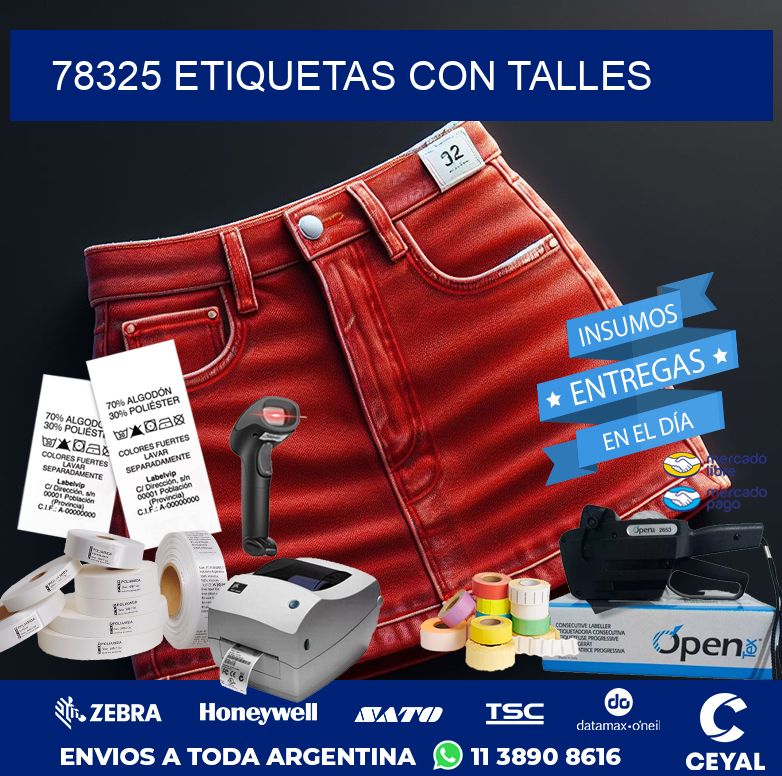 78325 ETIQUETAS CON TALLES