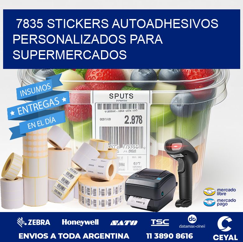 7835 STICKERS AUTOADHESIVOS PERSONALIZADOS PARA SUPERMERCADOS