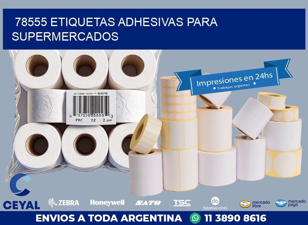78555 ETIQUETAS ADHESIVAS PARA SUPERMERCADOS