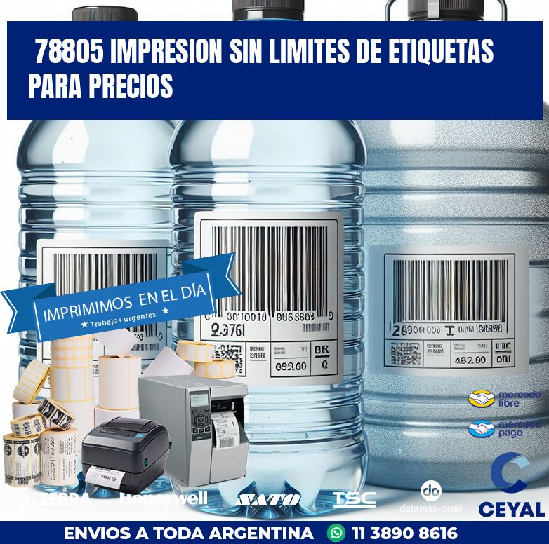 78805 IMPRESION SIN LIMITES DE ETIQUETAS PARA PRECIOS