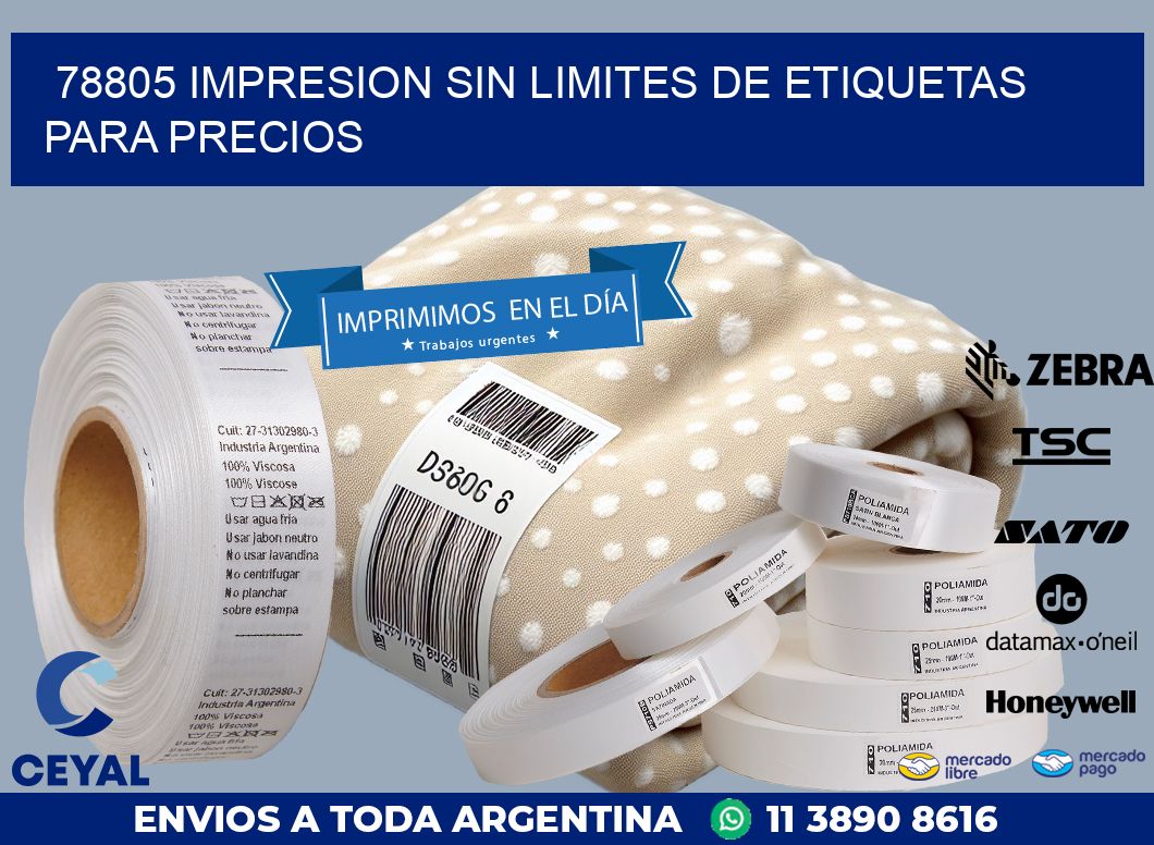 78805 IMPRESION SIN LIMITES DE ETIQUETAS PARA PRECIOS