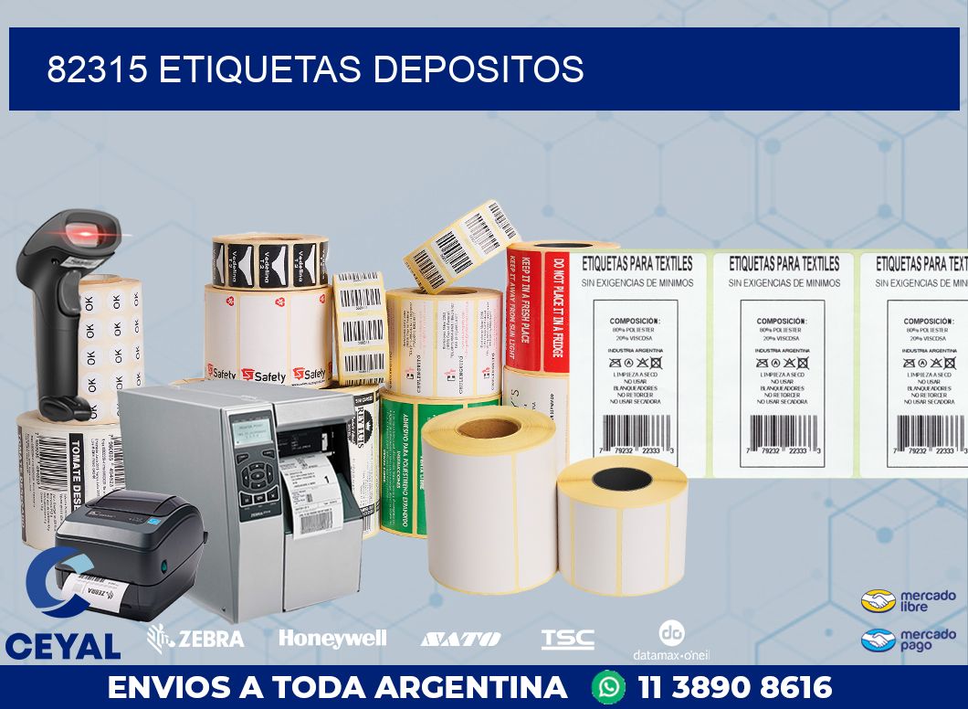 82315 ETIQUETAS DEPOSITOS
